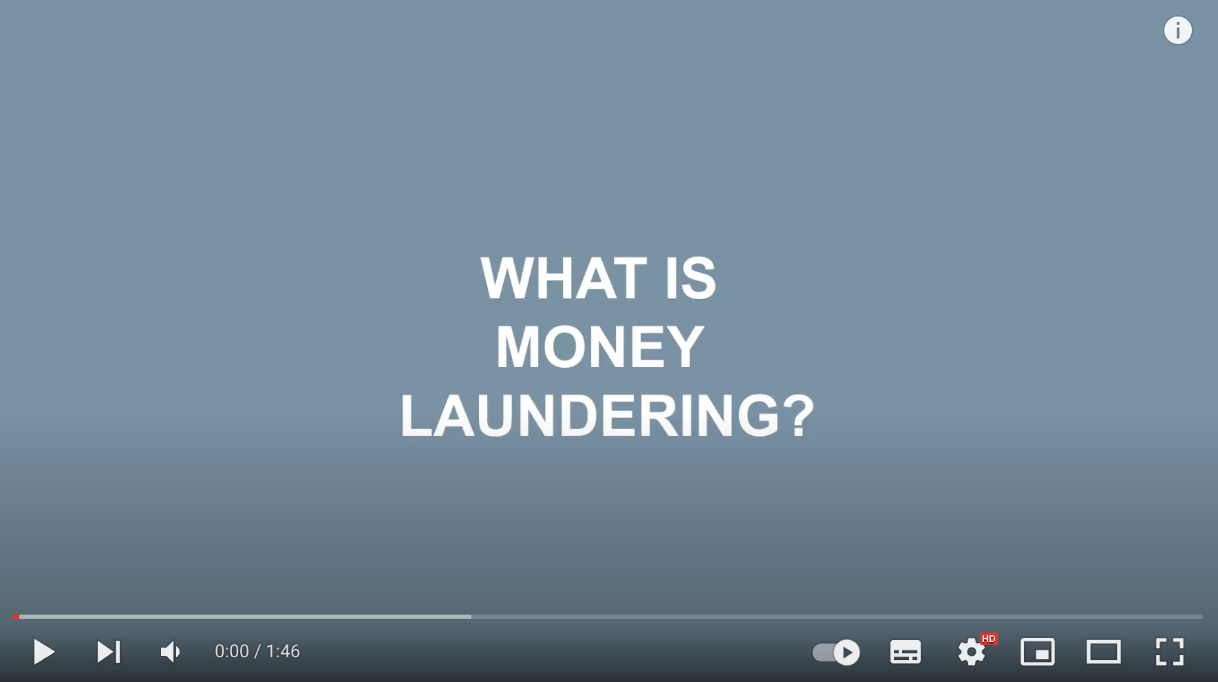 FIC Money Laundering Campaign Video