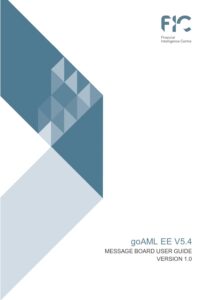 Goaml Text Message User guide – goAML EE V5.4 message board – FIC